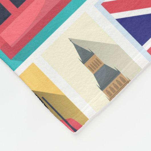 London Thgerespecteerd Fleece Deken (Hoek)