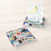 London Thgerespecteerd Glazen Onderzetter (Schuin)