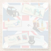 London Thgerespecteerd Glazen Onderzetter (Achterkant)