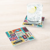 London Thgerespecteerd Glazen Onderzetter (Schuin)