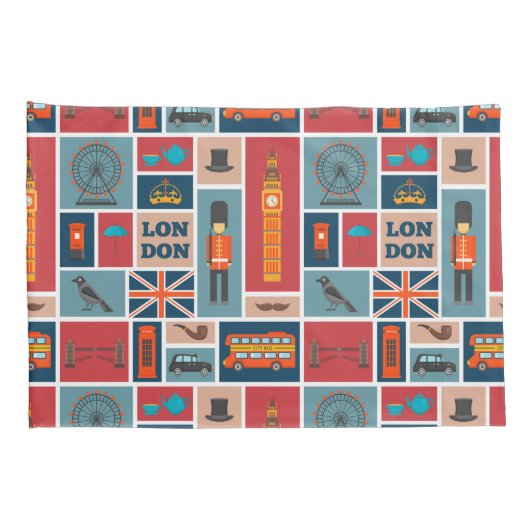 London Thgerespecteerd Kussensloop (Achterkant-Rechts)