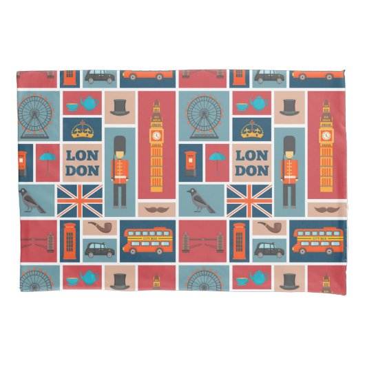 London Thgerespecteerd Kussensloop (Voorkant-Links)