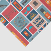 London Thgerespecteerd Tissuepapier (Detail)