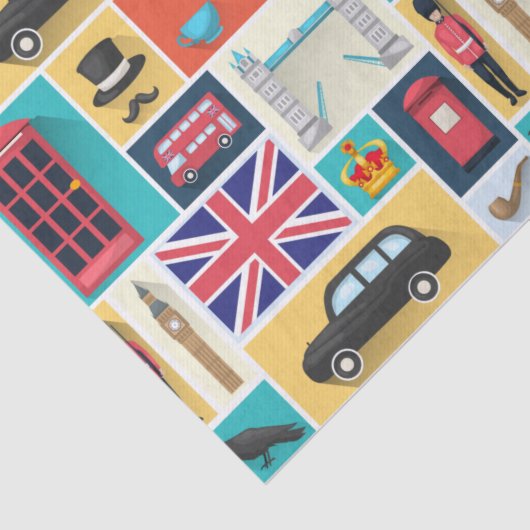 London Thgerespecteerd Tissuepapier (Detail)