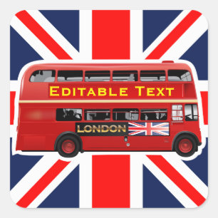 London Thgerespecteerd Vierkante Sticker
