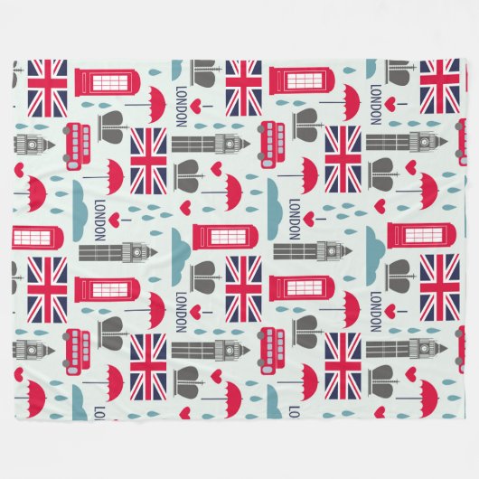 London ThMED Fleece Blanket (Voorkant (Horizontaal))