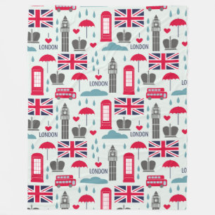 London ThMED Fleece Blanket Deken