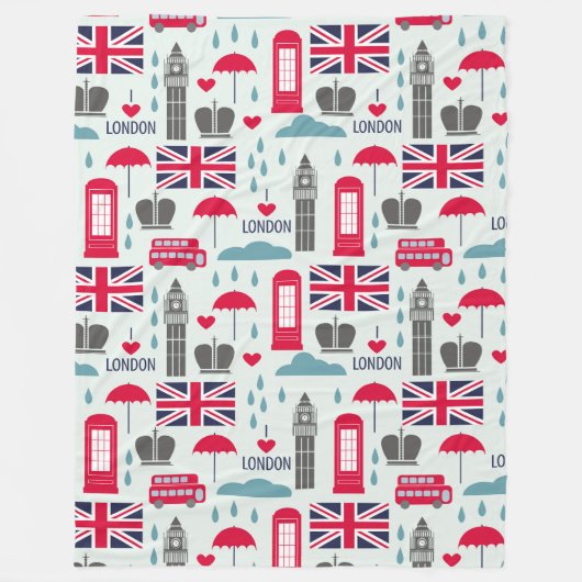 London ThMED Fleece Blanket Deken (Voorkant)