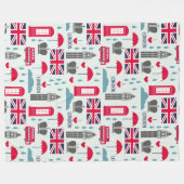 London ThMED Fleece Blanket Deken (Voorkant (Horizontaal))