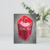 London ThMED Wedding voeg je foto toe Dank je Briefkaart (Staand voorkant)