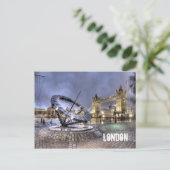 London Time briefkaart (Staand voorkant)