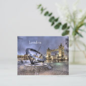 London Time briefkaart (Staand voorkant)