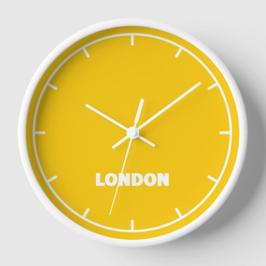London Time Zone Wandklok (Voorkant)