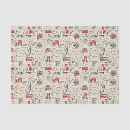  London Tissue Paper Tissuepapier (Voorkant)