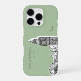 London Tone Sketch iPhone case 16 Pro Hoesje
