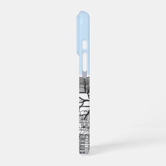 London Tone Sketch iPhone case iPhone Hoesje (Linkerkant)