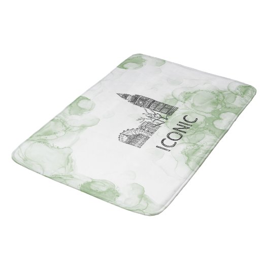 London Tone Waterverf Blanket Badmat (Gekanteld)