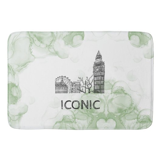 London Tone Waterverf Blanket Badmat (Voorkant)