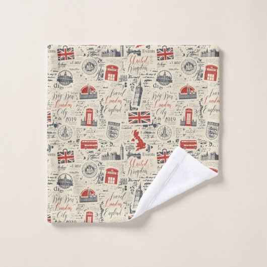 London Towel Set Bad Handdoek (Wasdoekje)
