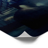 London Tower Bridge at Blue Night Poster (Hoek)