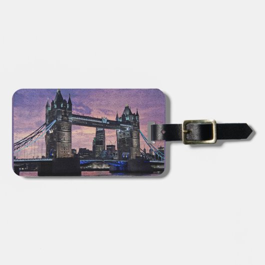 London Tower Bridge Bagage Label (Voorkant horizontaal)