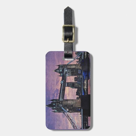 London Tower Bridge Bagagelabel (Voorkant verticaal)