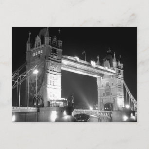London Tower Bridge bij nacht Briefkaart