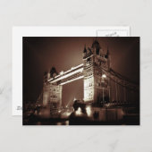 London Tower Bridge bij nacht Briefkaart (Voorkant / Achterkant)