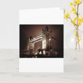 London Tower Bridge bij nacht Kaart (Gele Bloem)
