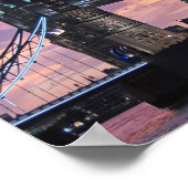 London Tower Bridge bij nacht poster (Hoek)