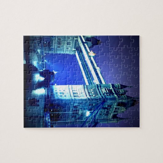 London Tower Bridge & Blue Night Legpuzzel (Horizontaal)