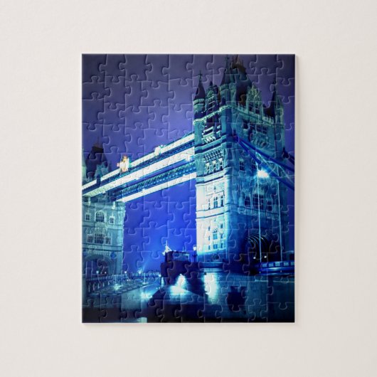 London Tower Bridge & Blue Night Legpuzzel (Verticaal)