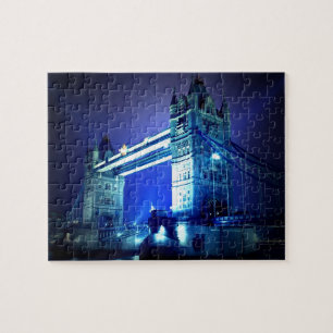 London Tower Bridge & Blue Night Legpuzzel