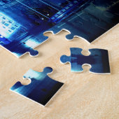 London Tower Bridge & Blue Night Legpuzzel (Zijkant)