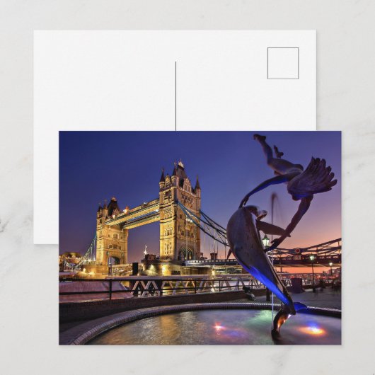 London Tower Bridge Briefkaart (Voorkant / Achterkant)