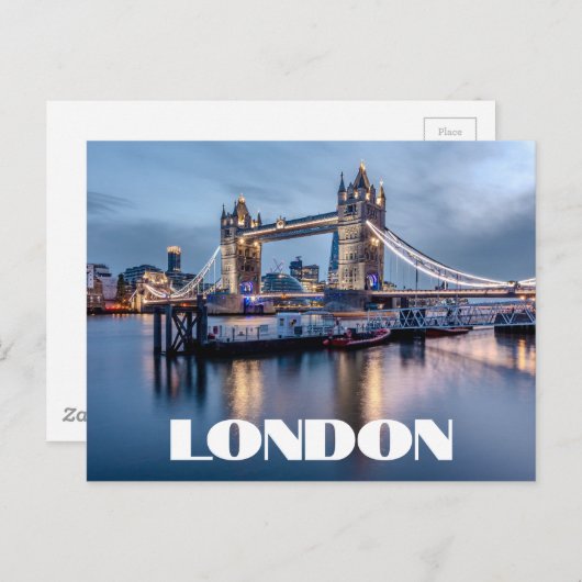 LONDON TOWER BRIDGE BRIEFKAART (Voorkant / Achterkant)