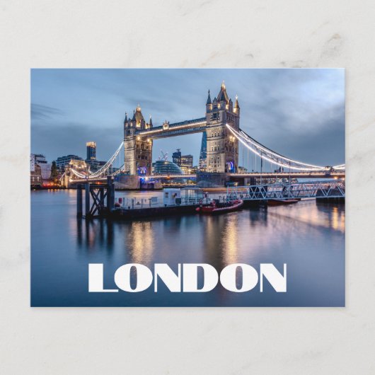 LONDON TOWER BRIDGE BRIEFKAART (Voorkant)