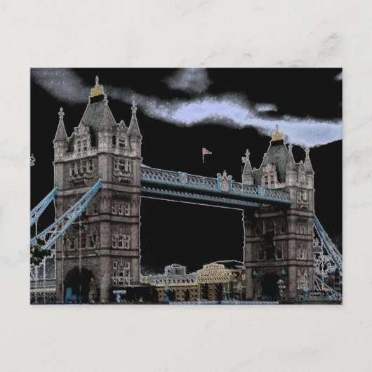 London Tower Bridge Briefkaart (Voorkant)