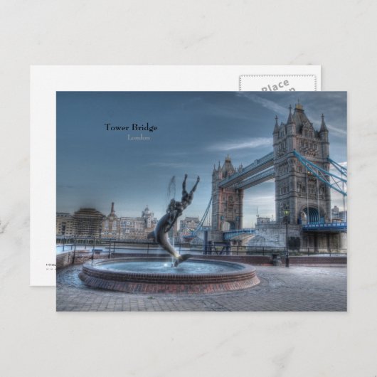 London Tower Bridge Briefkaart (Voorkant / Achterkant)