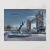 London Tower Bridge Briefkaart (Voorkant)