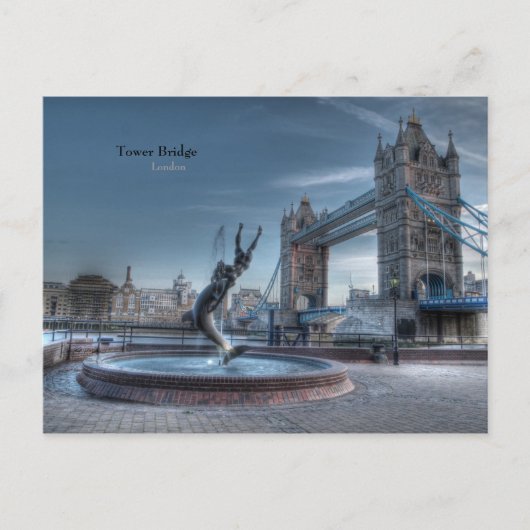 London Tower Bridge Briefkaart (Voorkant)