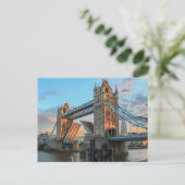 London Tower Bridge British Travel Briefkaart (Staand voorkant)