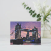 London Tower Bridge British Travel Briefkaart (Staand voorkant)