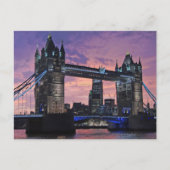 London Tower Bridge British Travel Briefkaart (Voorkant)
