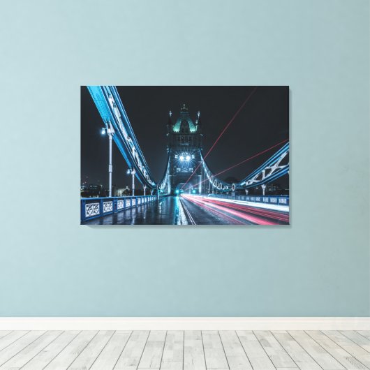 London Tower Bridge Canvas Afdruk (Insitu (Houten vloer))