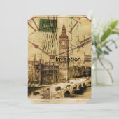 London Tower bridge clocktower big ben Kaart (Staand voorkant)