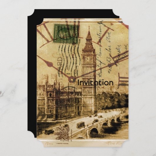 London Tower bridge clocktower big ben Kaart (Voorkant / Achterkant)