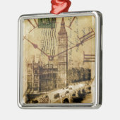 London Tower bridge clocktower big ben Metalen Ornament (Links)