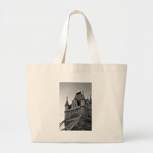 London Tower Bridge Close Grote Tote Bag (Voorkant)