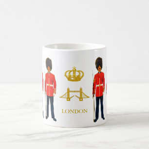 London Tower Bridge, Crown & Royal British Warders Koffiemok